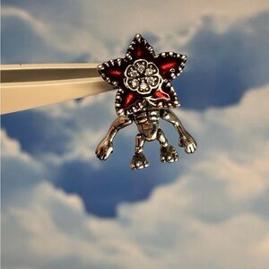 Sterling silver Demogorgon monster demon stranger things charm bead